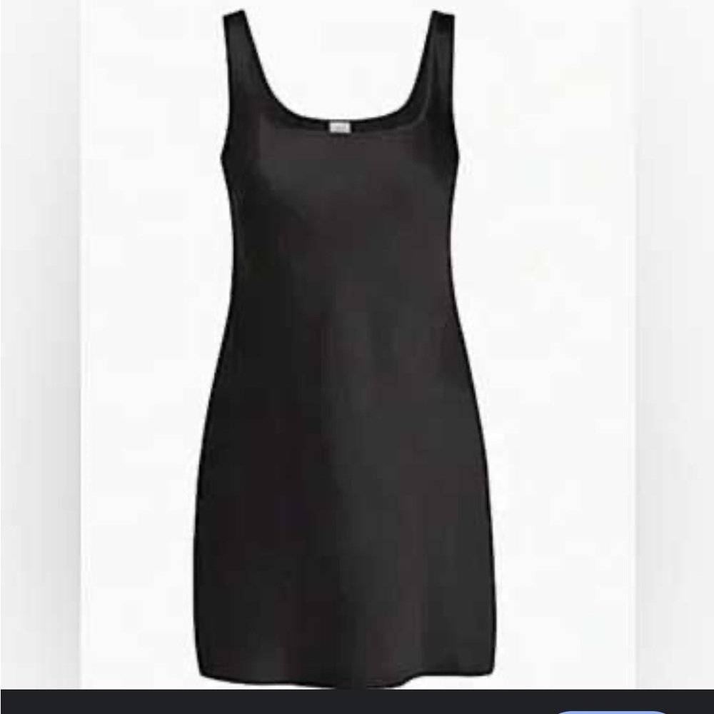 Aritzia Wilfred Classic Black Mini Satin Dress